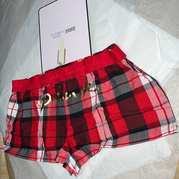 (L) Victoria’s Secret Plaid Flannel Pajama Shorts - Picture 10 of 13